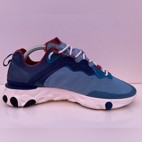 Nike React Element 55 Trainers - Men’s UK 8.5 EU 43 - CU1466-400 Coastal Blue - Picture 5 of 16